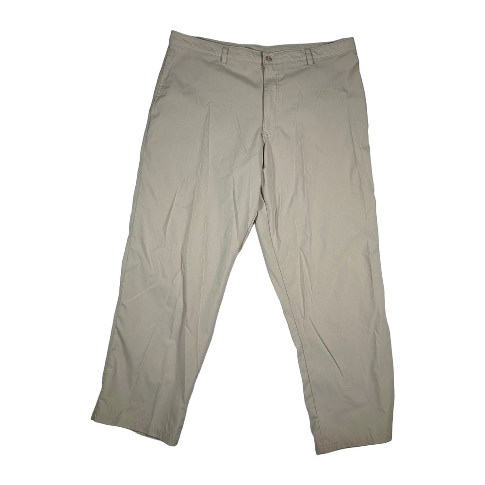 Champion Mens Khaki Flat Front Casual Pants Size 40x30